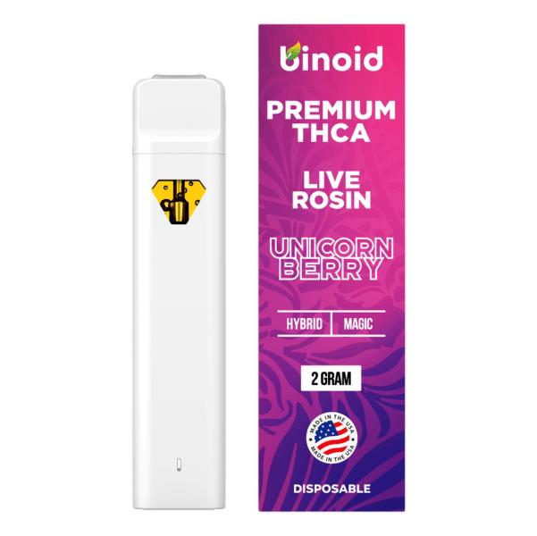 Binoid 2g Live Rosin THCA Disposable | Bright Green Two