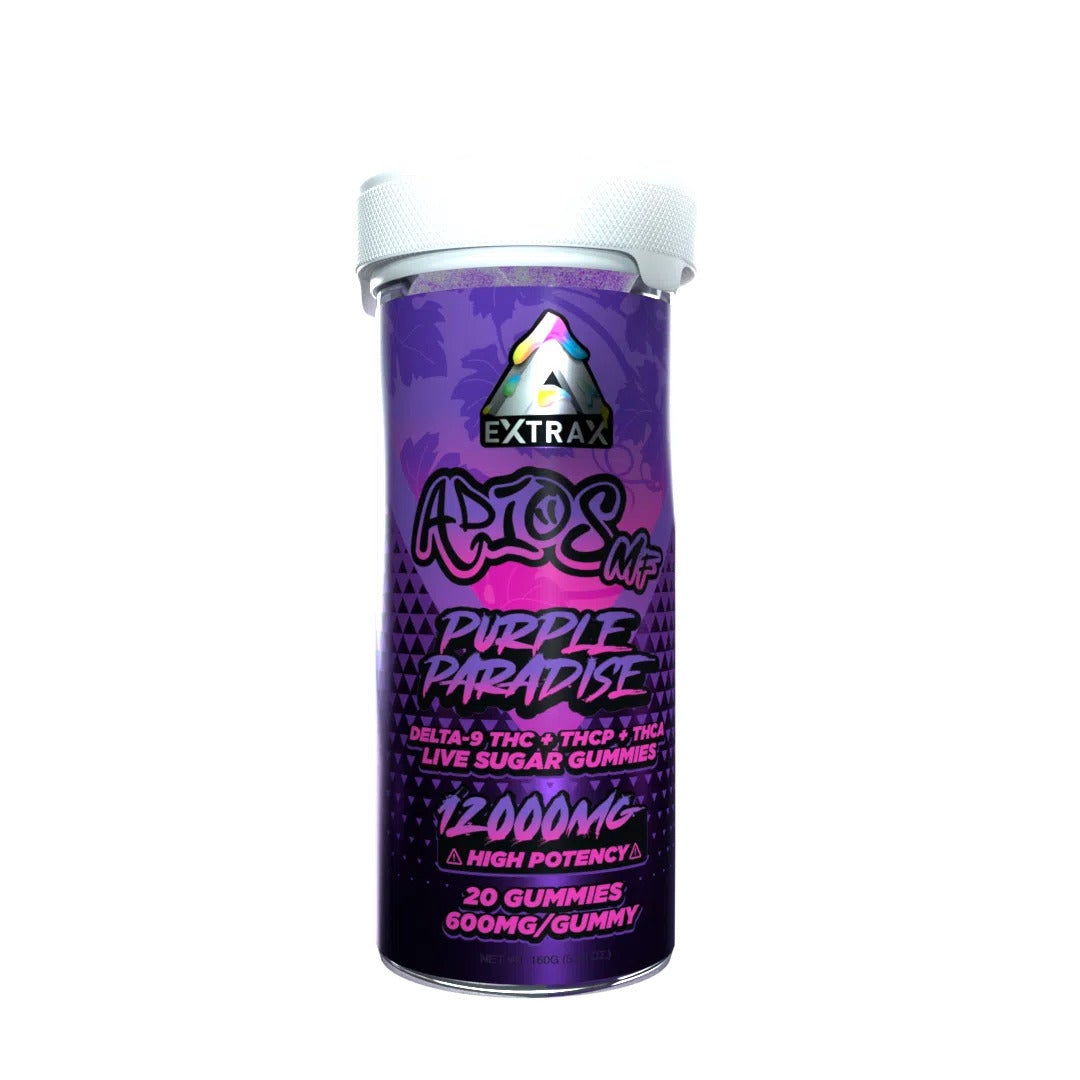 Extrax Adios MF 600mg D9+THCP+THCA Gummy | Bright Green Two